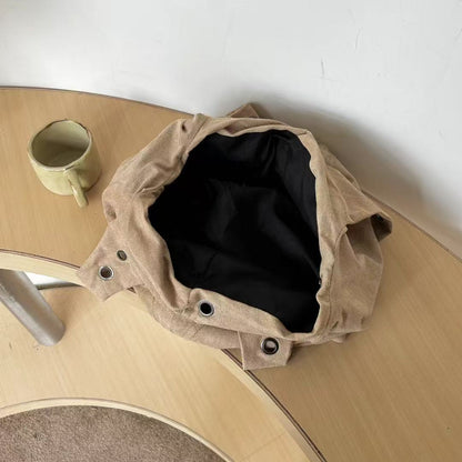 Lässige Canvas-Schultertasche
