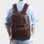 Leder Laptop Rucksack Brehn