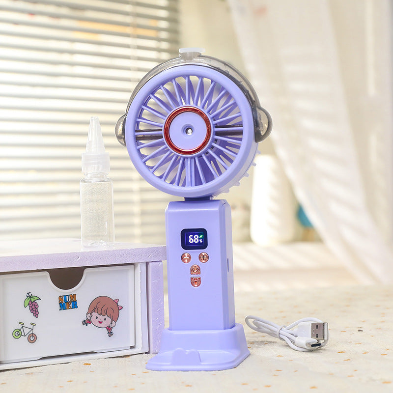Frauen Tragbarer Wasserbesprüher Ventilator mit Digitalsteuerung Brehn