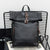 Vintage Leder Rolltop Rucksack Brehn