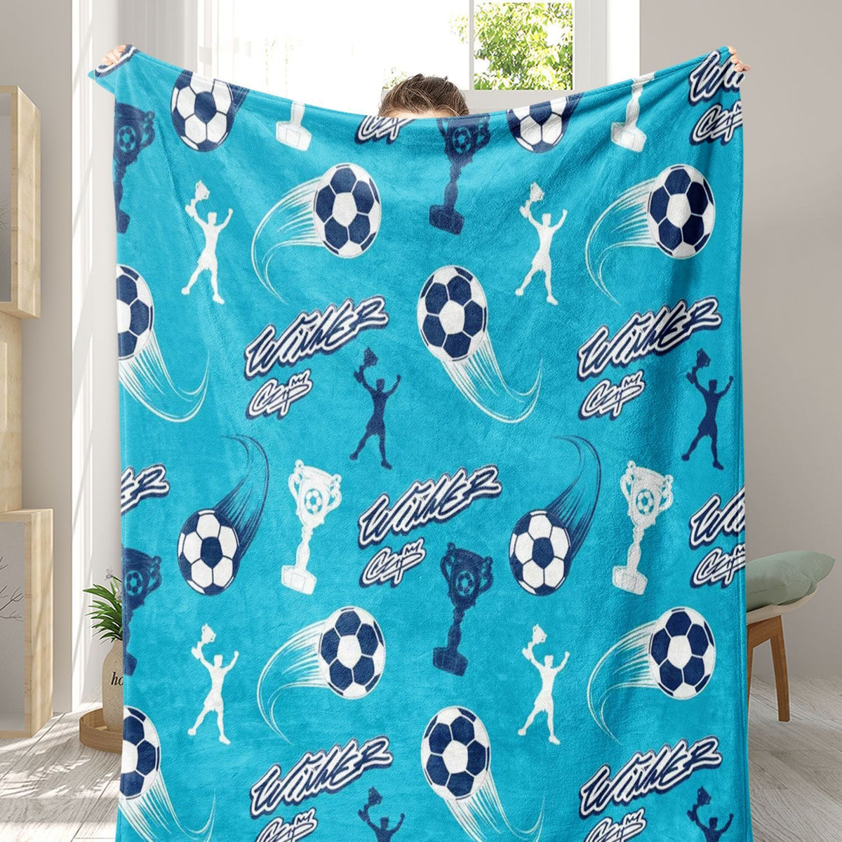 Sport-Themen Fleece-Wurfdecke