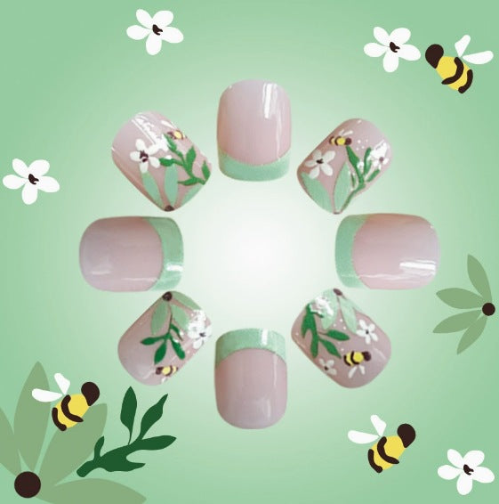 Blumenmuster Acryl-Nagelkunst-Verstärkungen Brehn