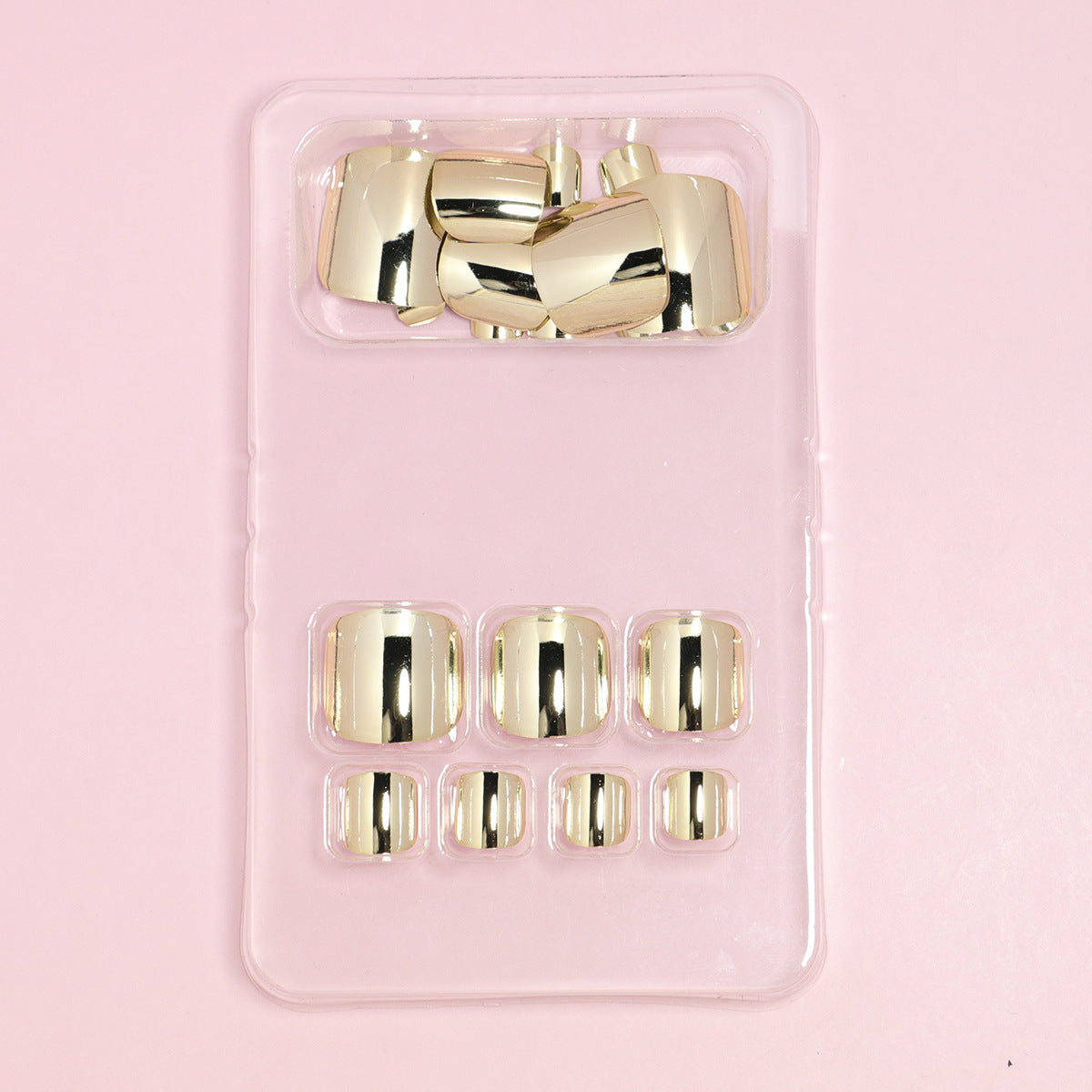 Premium Glänzendes Press-On Nagelset Brehn
