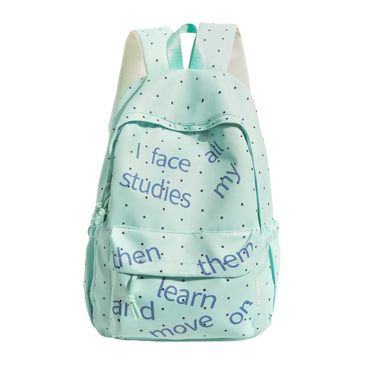 Rucksack mit Modernem Schriftzug und Stilvollem Punkten Brehn