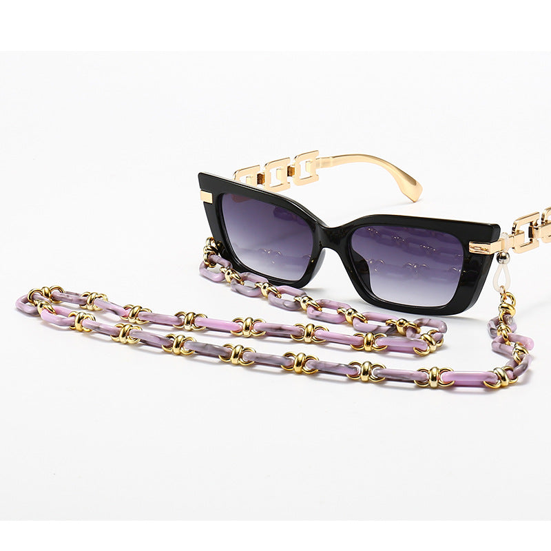 Fashion Cat-Eye Sonnenbrille mit eleganter Kette Brehn