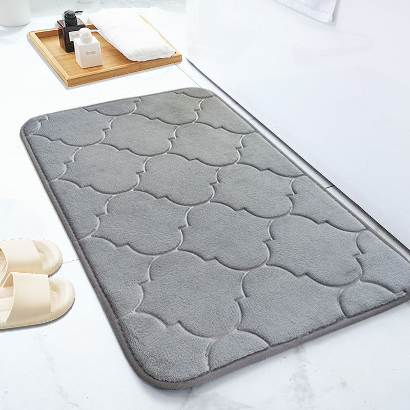 Weicher Plüsch-Memory-Foam-Badeteppich Brehn