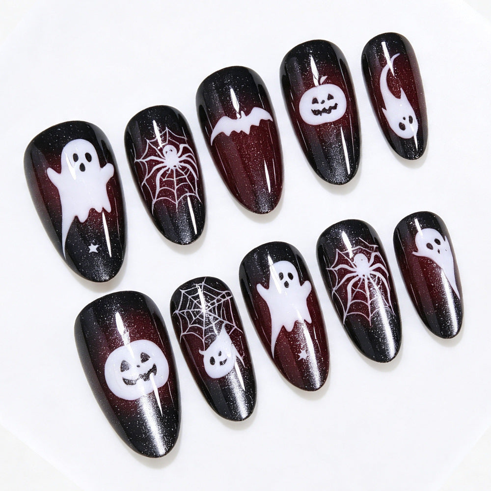 Halloween-Themen Press-On Nagelkunst Brehn