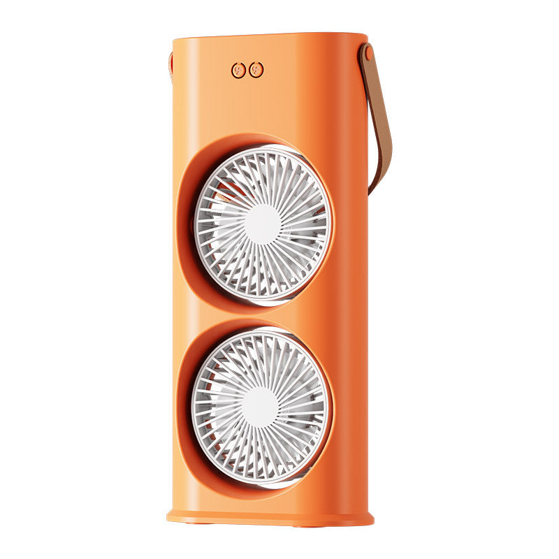 Unisex Dual-Head Tragbarer Kühlung Ventilator Brehn