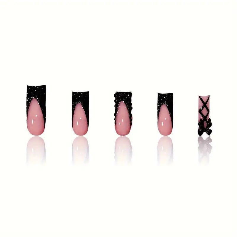 Glamouröse 3D Nagelkunst Verlängerungen Brehn