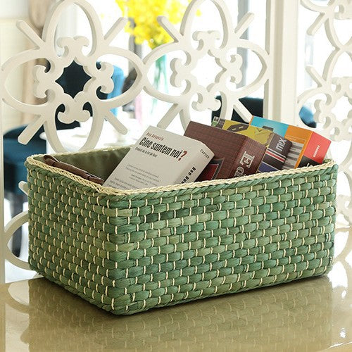 Handgefertigter Organizer-Korb mit Zwei Griffen Brehn