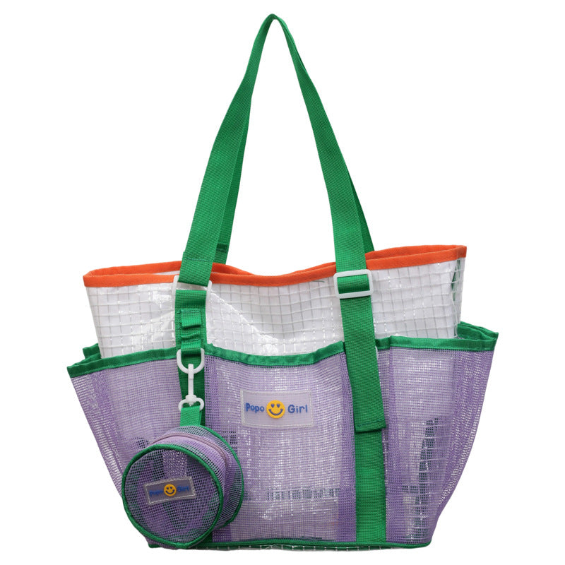 Netz Strandtasche mit abnehmbarem Beutel