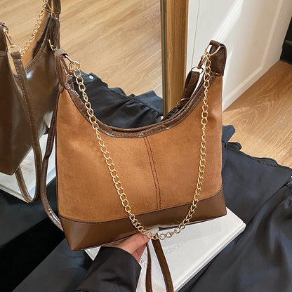 Wildleder Hobo-Handtasche
