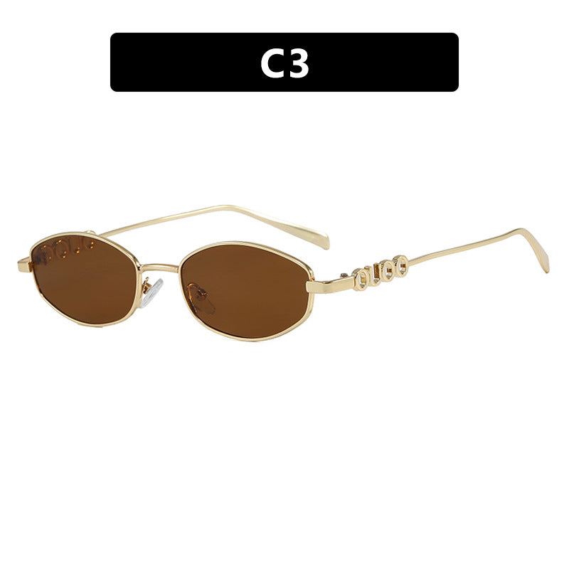 Damen modische Sonnenbrille mit elegantem Edelstahlrahmen und UV-Schutz Brehn