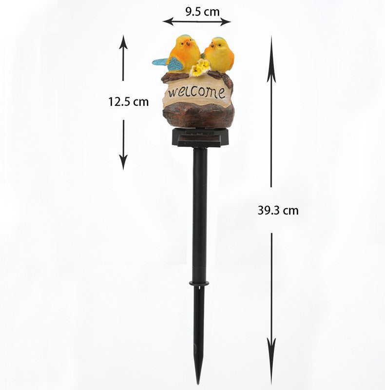Realistischer Solar-Vogel-Gartenstecker Mit Bewegungssensor Und Wetterfestem Design Brehn