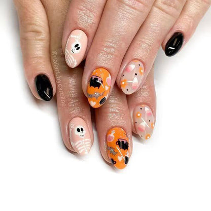 Künstlerisches Halloween-Themen Nagelkunstset