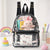 Damen Transparenter Rucksack mit Katzenmotiv Brehn