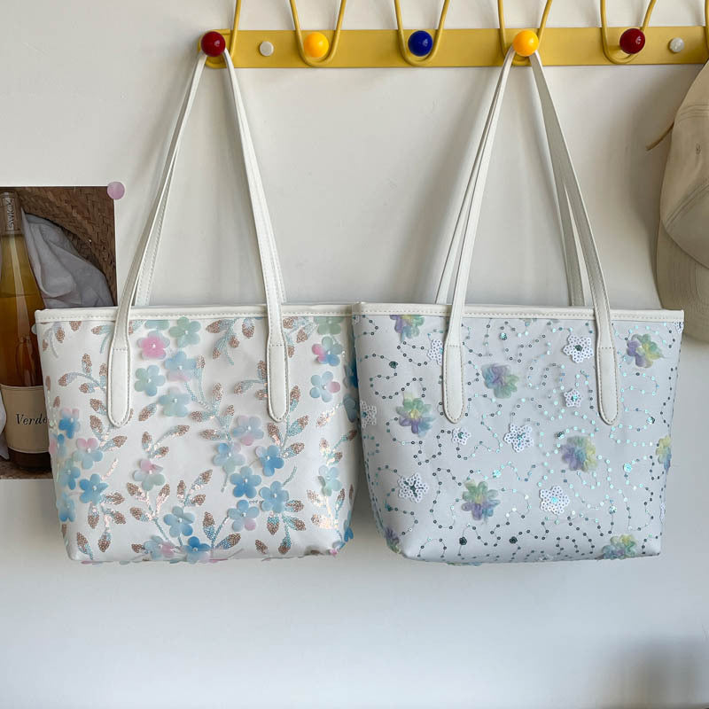WoFloral Bestickte Tote Bag Brehn