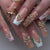 Dekoratives Press-On Nagelkunst-Set mit Kristallakzenten Brehn