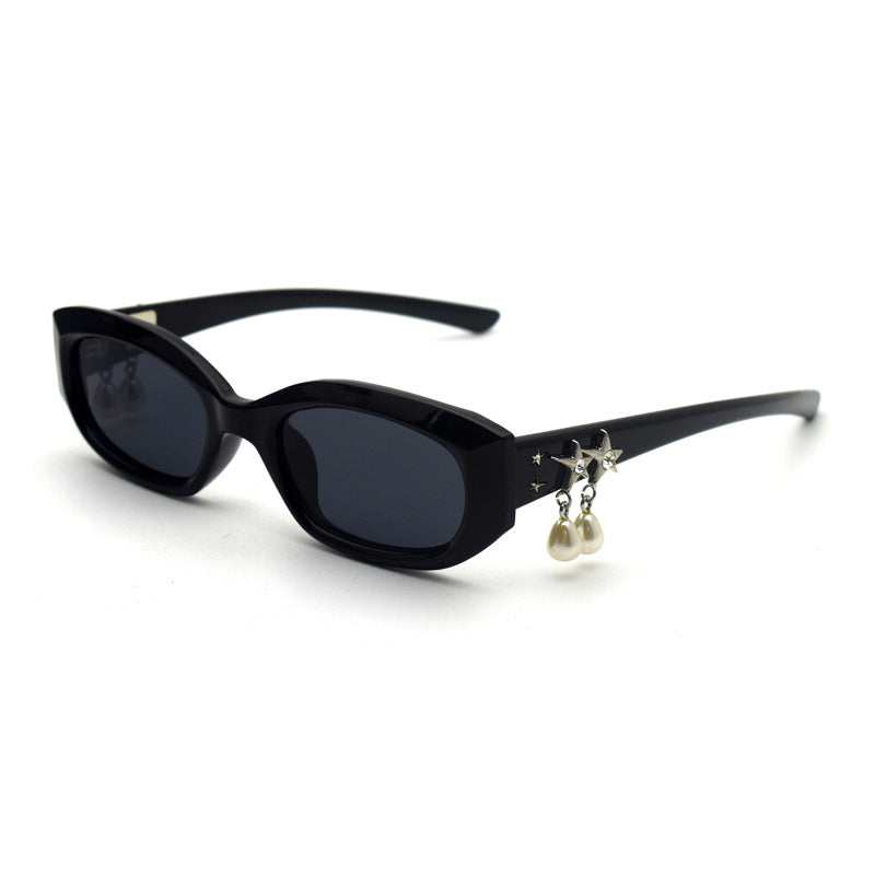 Trendy Cat-Eye Sonnenbrille mit adorabler Teddy-Bären-Akzent Brehn