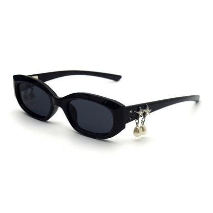 Trendy Cat-Eye Sonnenbrille mit adorabler Teddy-Bären-Akzent Brehn