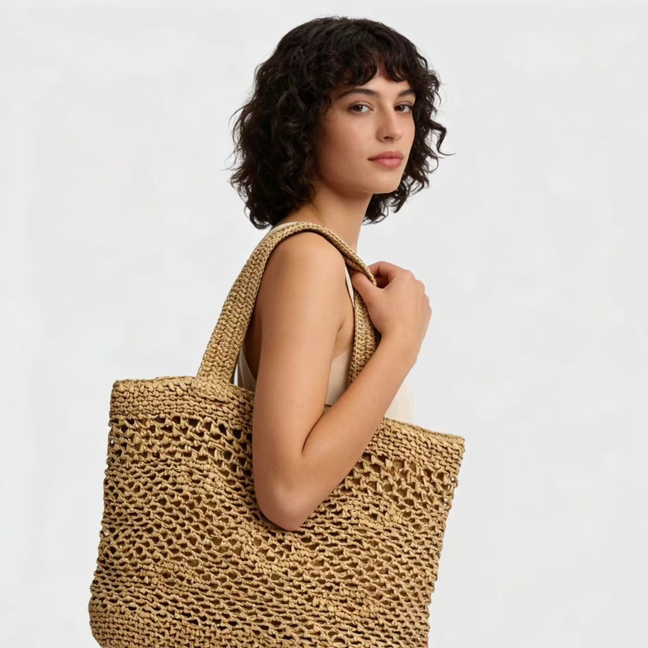 Makramee Handtasche mit Luftiger Struktur Brehn