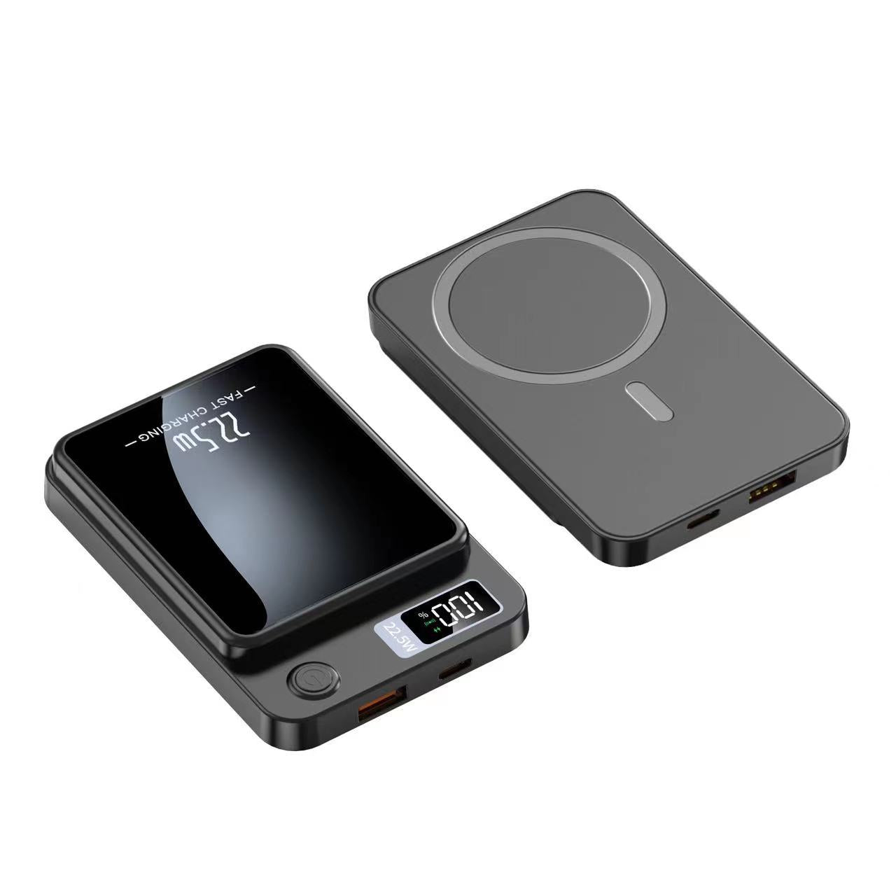 Tragbare Powerbank mit Intelligentem Lcd-Display und Kabelloser Ladefunktion Brehn