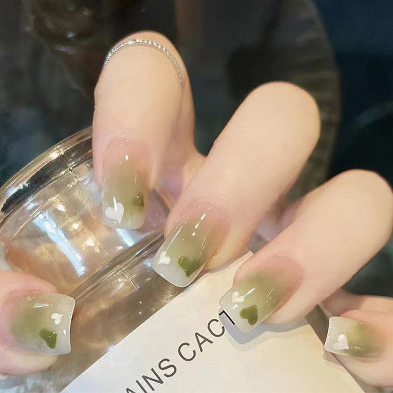 Elegantes Glänzendes Press-On Nagelset Brehn