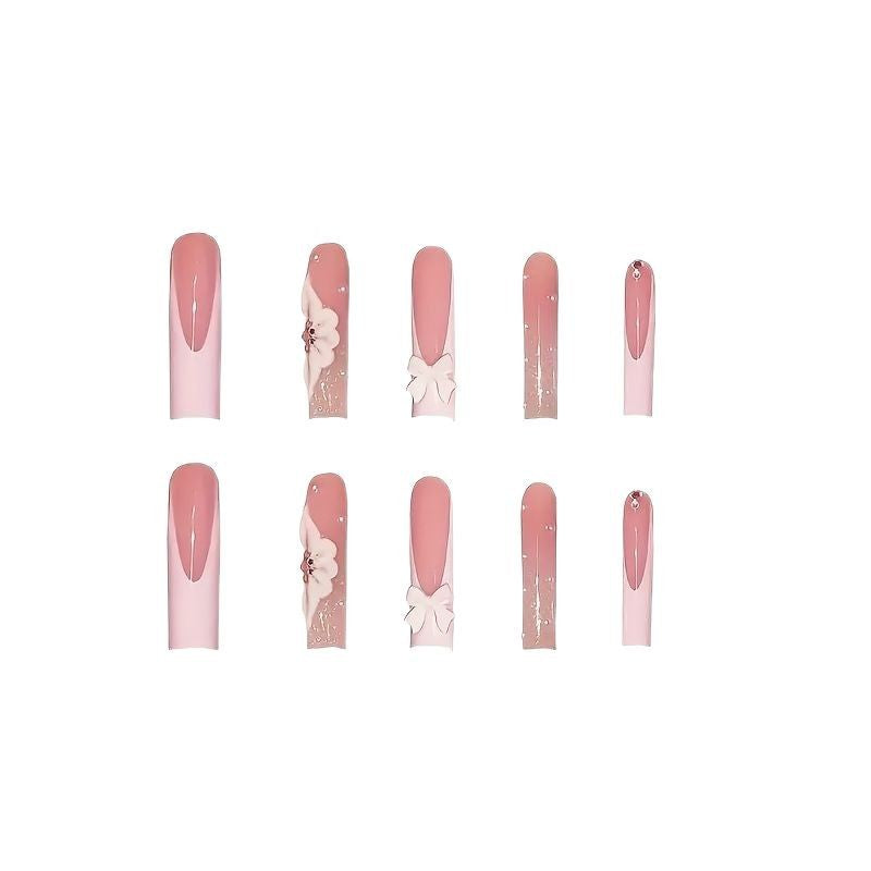 Floral 3D Nagelkunst Verlängerungen Brehn