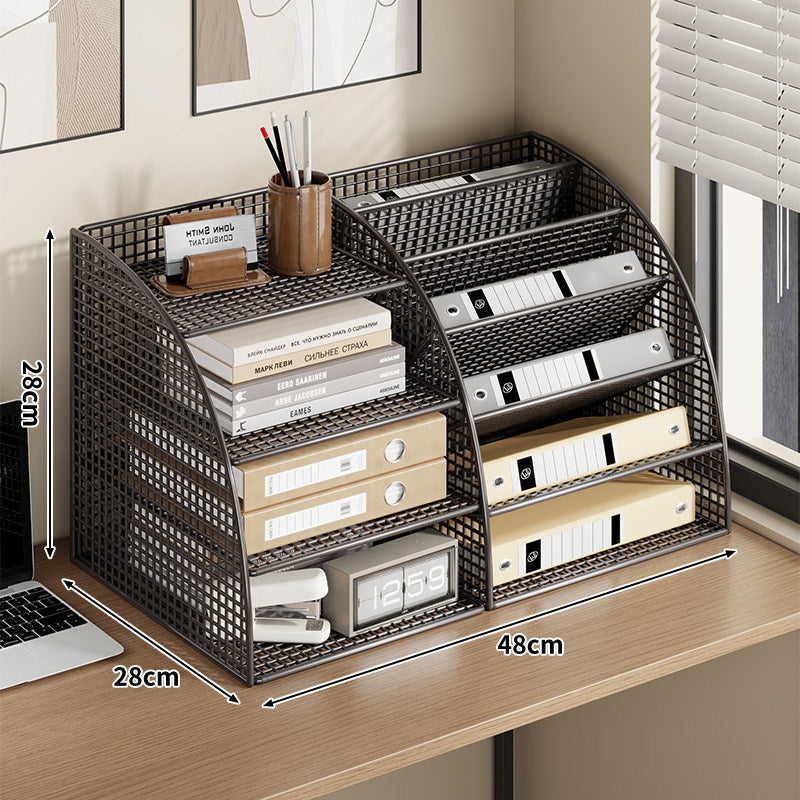 Multi-Ebenen Metall-Mesh Schreibtisch Datei- und Schreibwaren Organizer