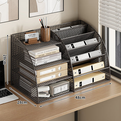 Multi-Ebenen Metall-Mesh Schreibtisch Datei- und Schreibwaren Organizer