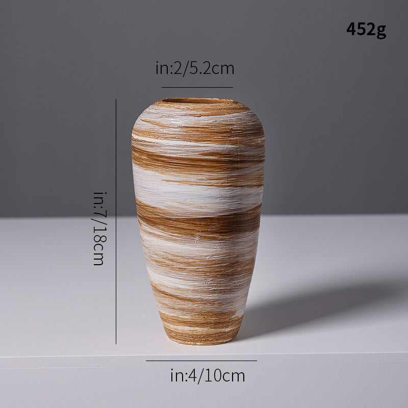 Künstlerische Spiraldesign Keramikvase Brehn