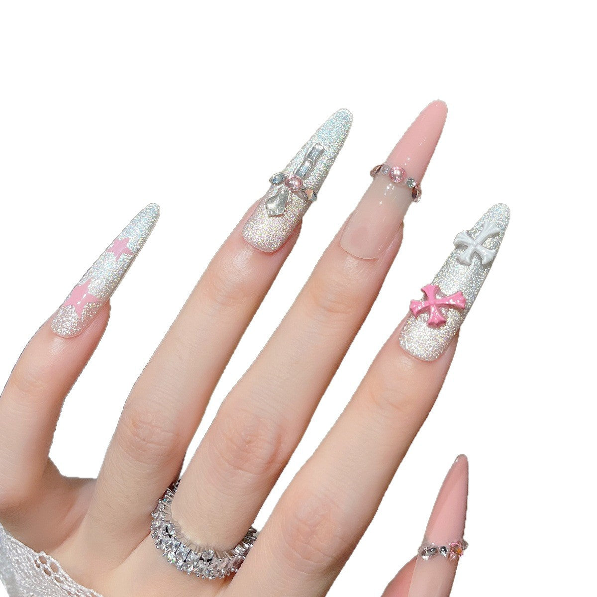 Luxus Themed Press-On Nageldesigns Brehn