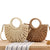 Handtasche Aus Handgearbeitetem Makramee mit Rundem Griff Brehn