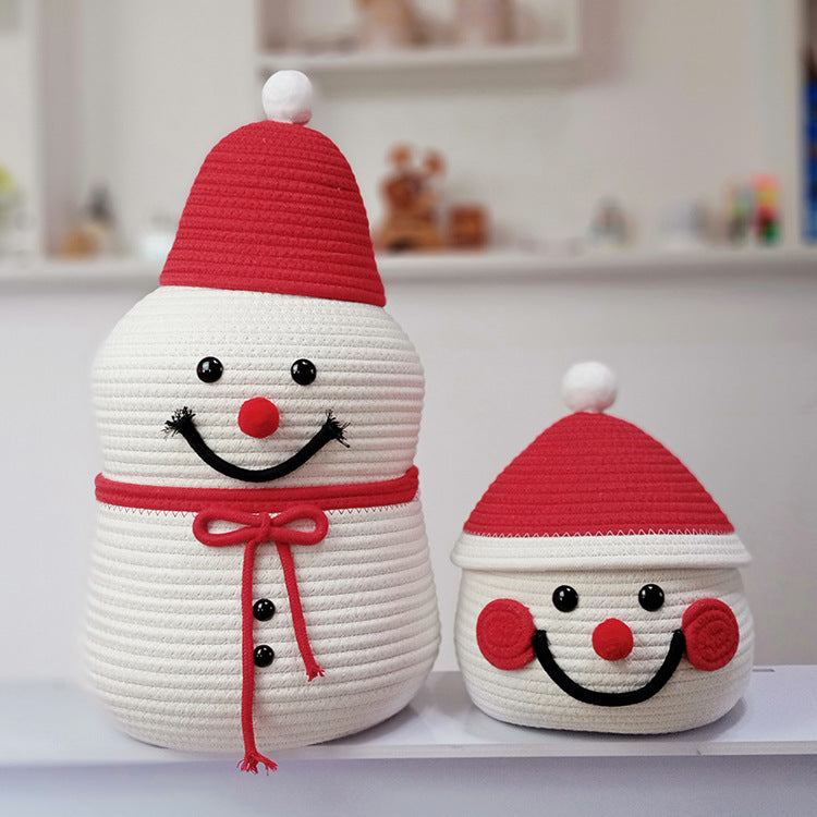 Dekorativer Weihnachtsmannkorb
