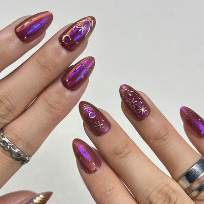 Himmlisches Thema Press-On Nagelset Brehn