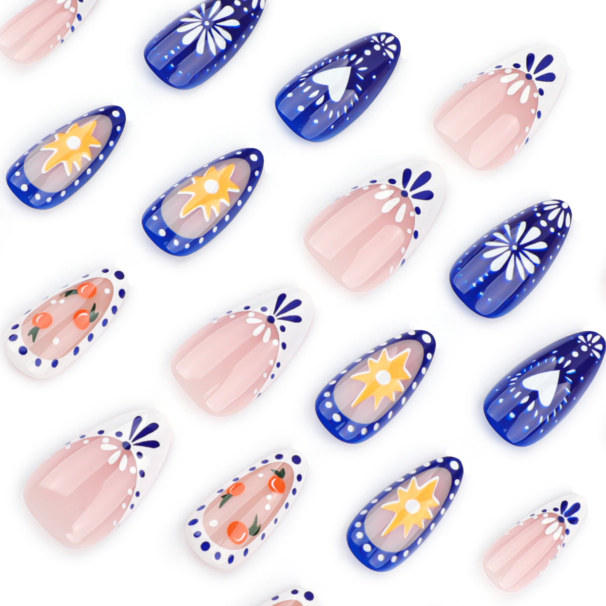 Kunstvolle Nagelkunst mit tropischen Motiven Brehn
