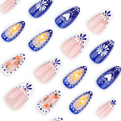 Kunstvolle Nagelkunst mit tropischen Motiven Brehn