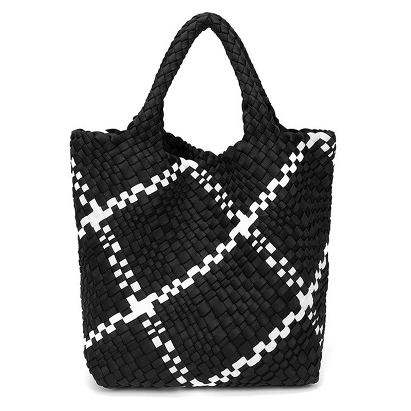 Geflochtene Handtasche mit Abnehmbarer Clutch Brehn