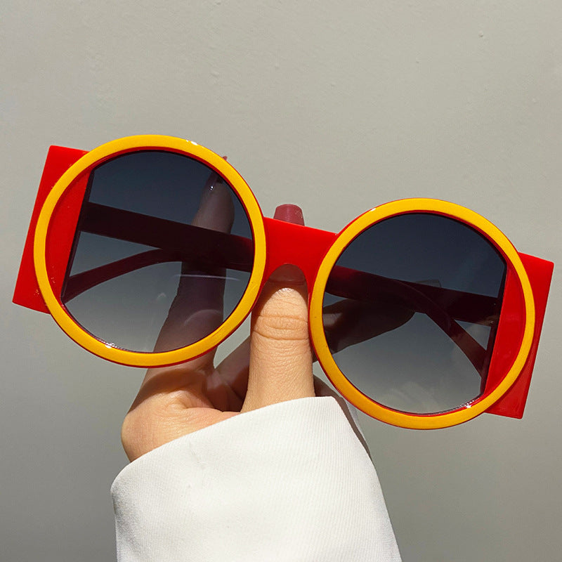 Damen oversized Sonnenbrille mit eckigem Rahmen und UV-Schutz Brehn