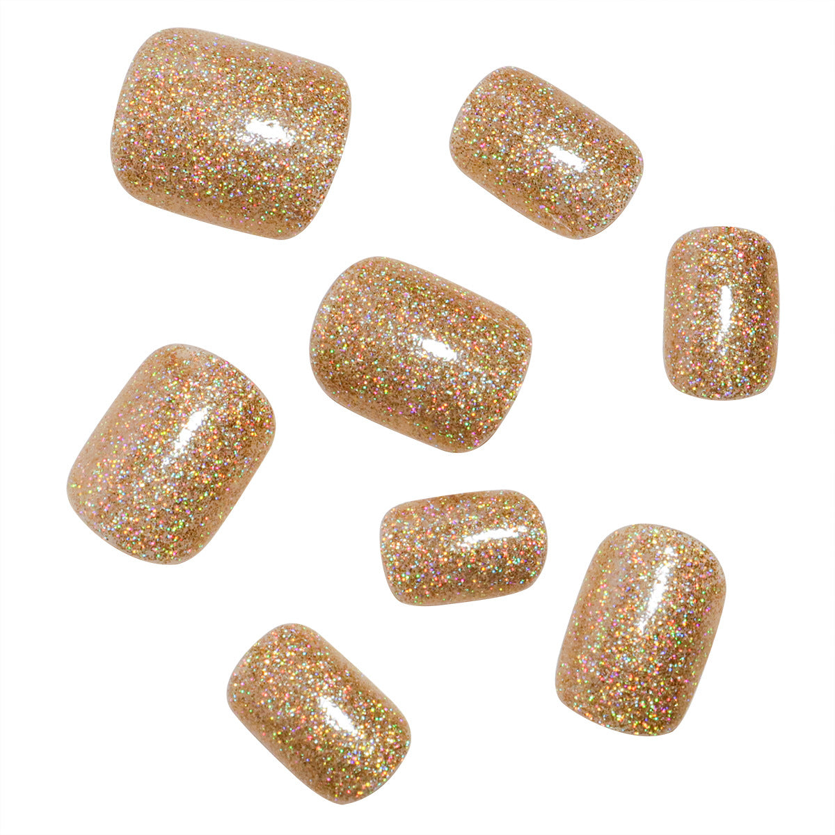Glitzerndes Press-On Nagelset Brehn