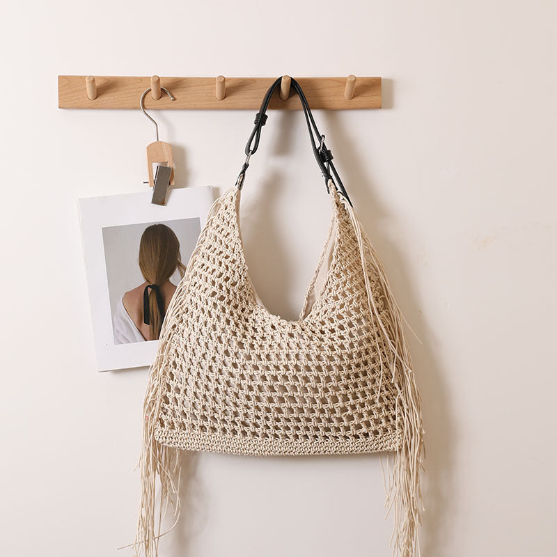 Damen Handtasche mit auffälligen Fransen Brehn