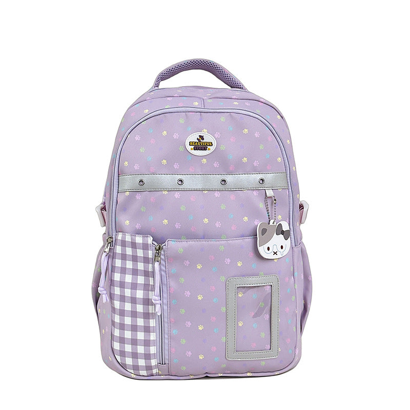 Blumenmuster Multi-Taschen Rucksack Brehn