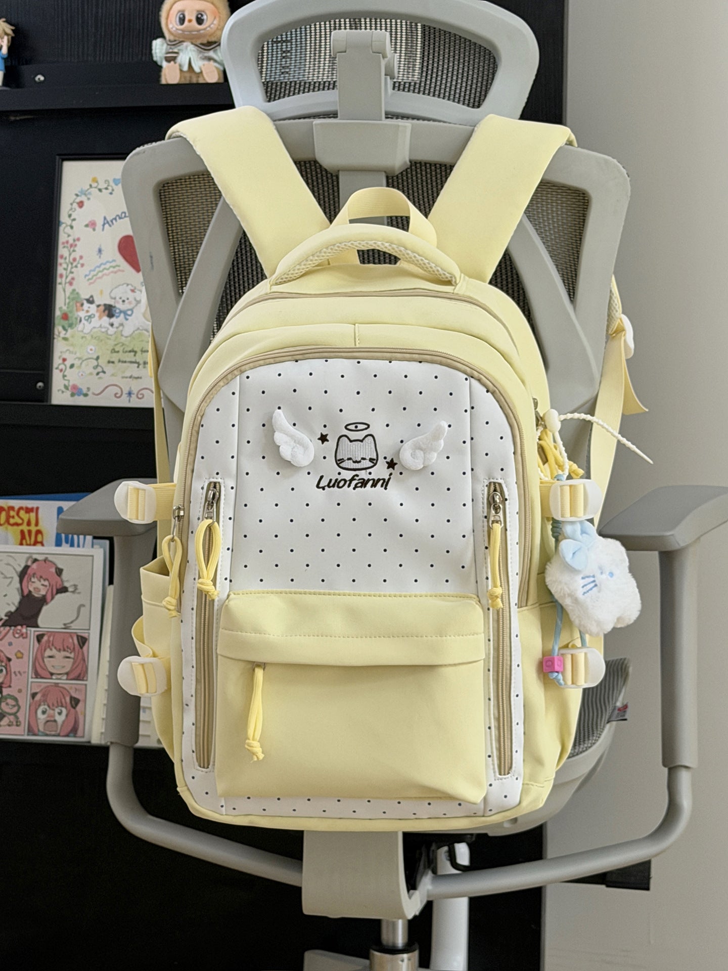 Multi-Funktionaler gepunkteter Schulrucksack