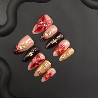 Künstlerisches Press-On-Nagelset