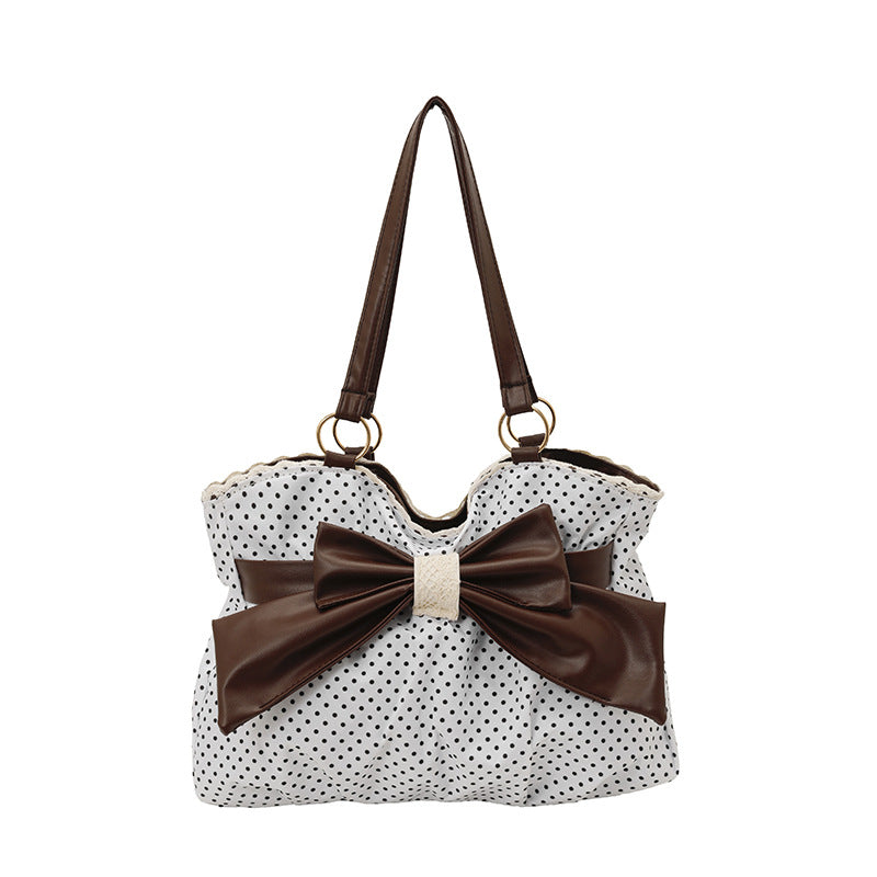 WoBow-Verzierte Pünktchen-Handtasche Brehn