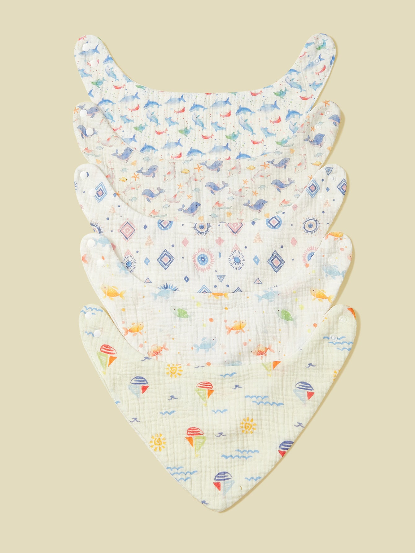Weiche Musselin Baby Bandana Lätzchen Set Brehn