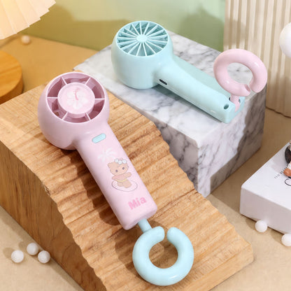 Damen tragbarer Handventilator mit individueller Charaktergestaltung Brehn