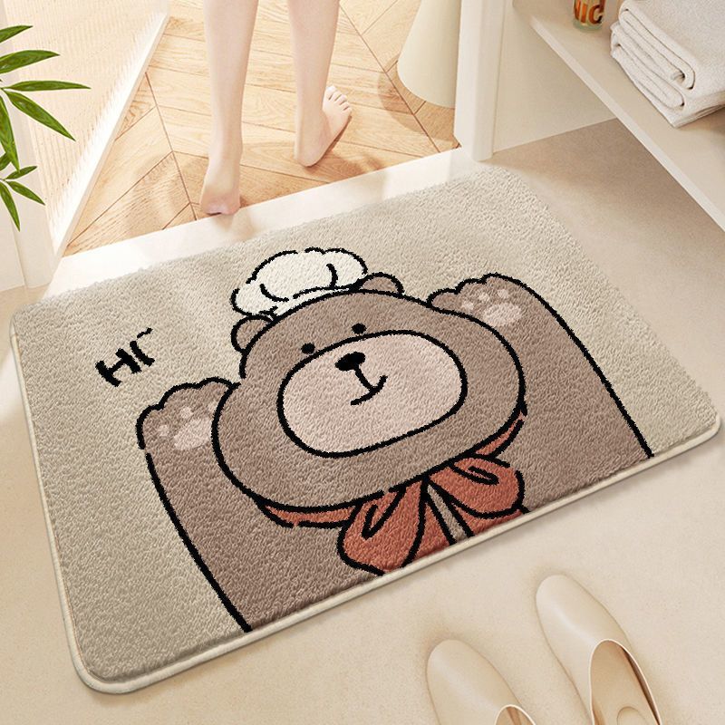 Cartoon Chef Bear Badmatte