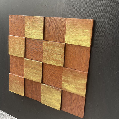 Texturiertes geometrisches Wandkunst