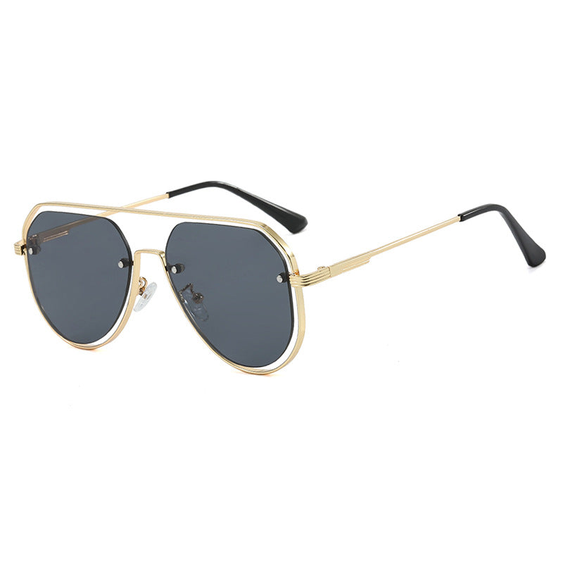 Damen stylische Piloten-Sonnenbrille mit innovativem Design und UV-Schutz Brehn